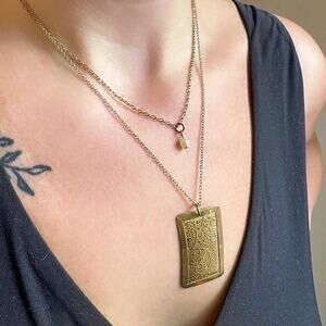 COMING SOON Necklace handmade repurposed material women's osfa